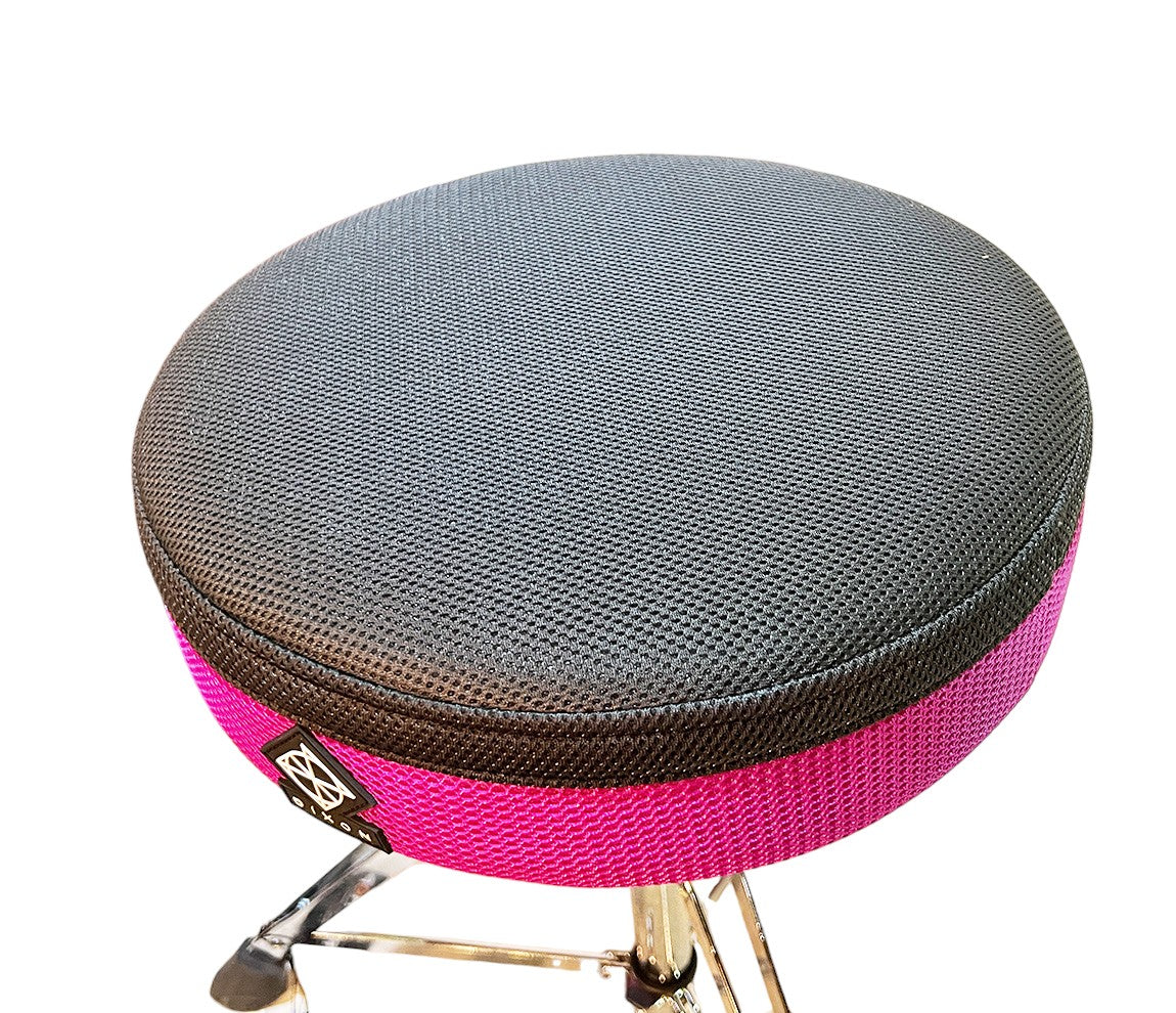 Dixon Round Drum Throne in Purple/Grey