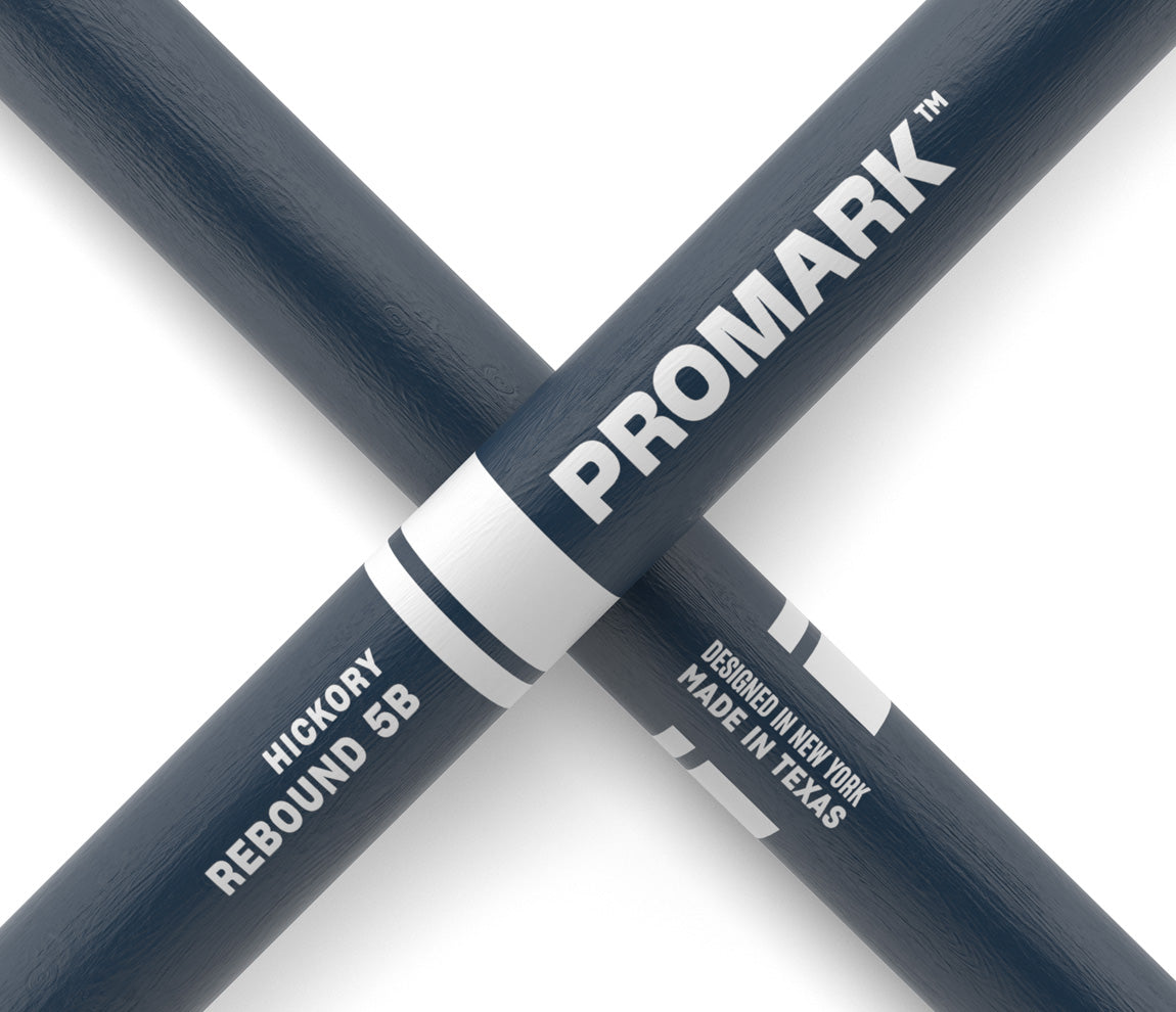 ProMark Rebound 5B Painted Blue Hickory Drumstick, Acorn Wood Tip