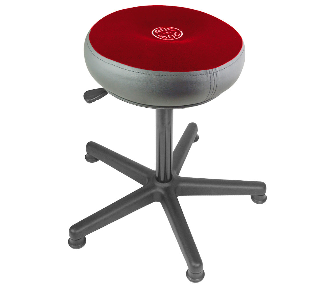 Roc N Soc Extended Lunar Throne with Round Seat (22" - 32") in Red