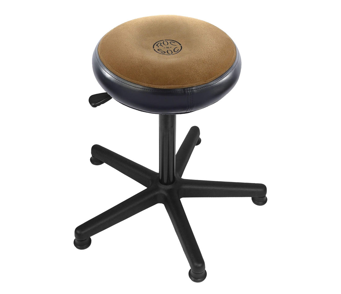 Roc N Soc Extended Lunar Throne with Round Seat (22" - 32") in Tan