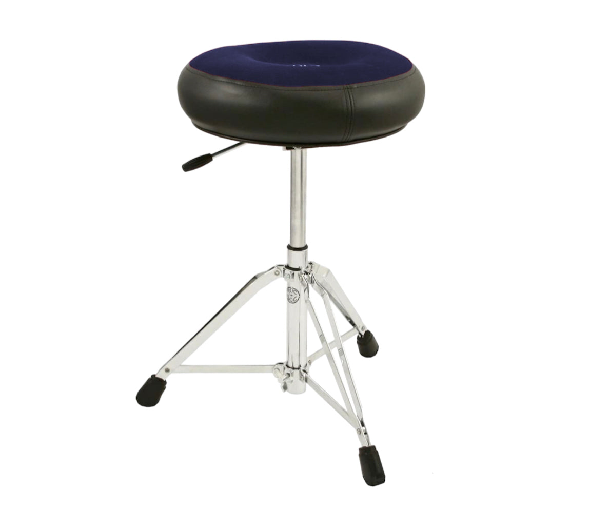 Roc N Soc Nitro Extended Throne with Round Seat (22" - 28") in Blue