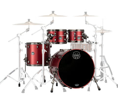 Mapex Saturn Evolution Maple/Walnut Blend 4-Piece Shell Pack In Tuscan Red