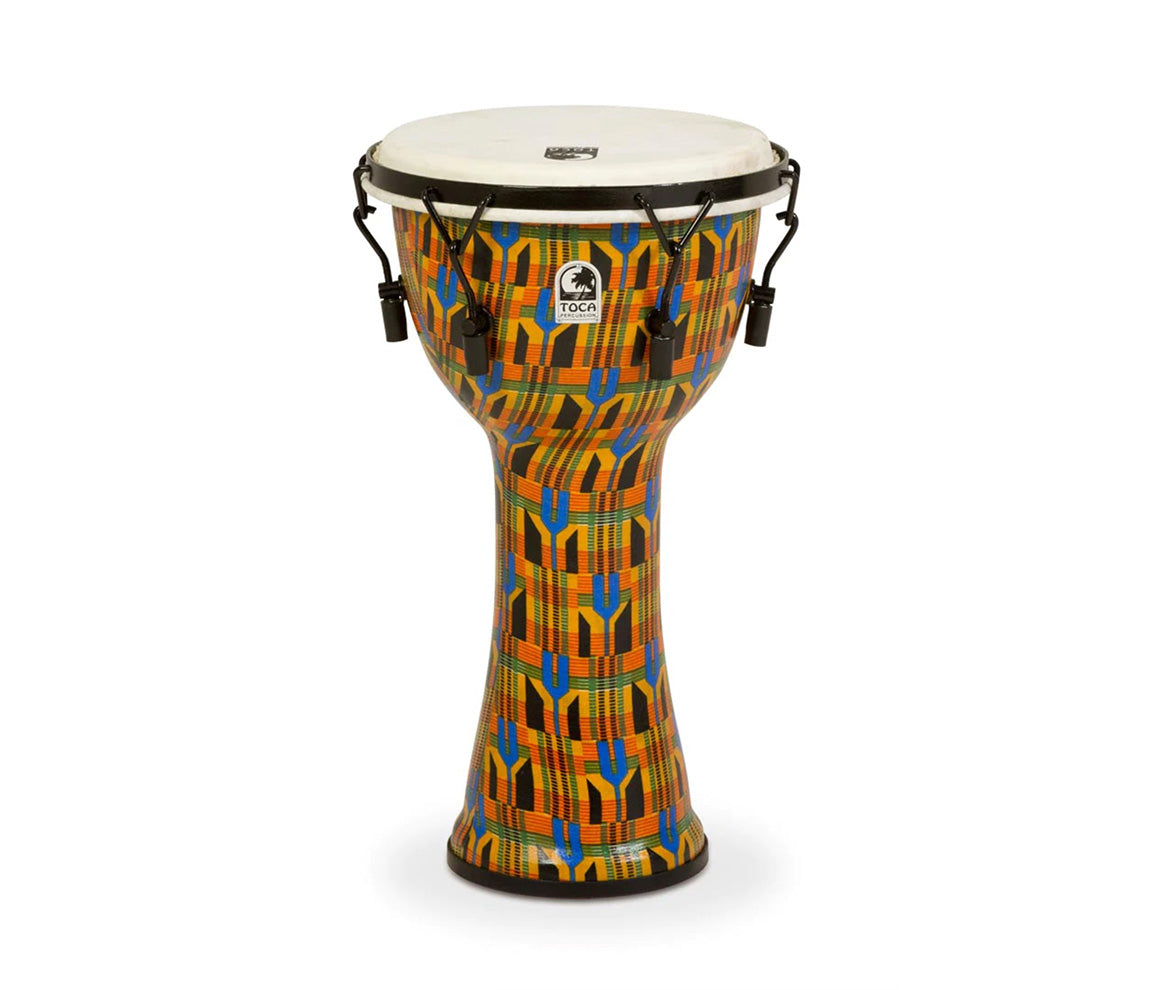 Toca Freestyle 10" Mechanically Tuned Djembe in Kente Cloth