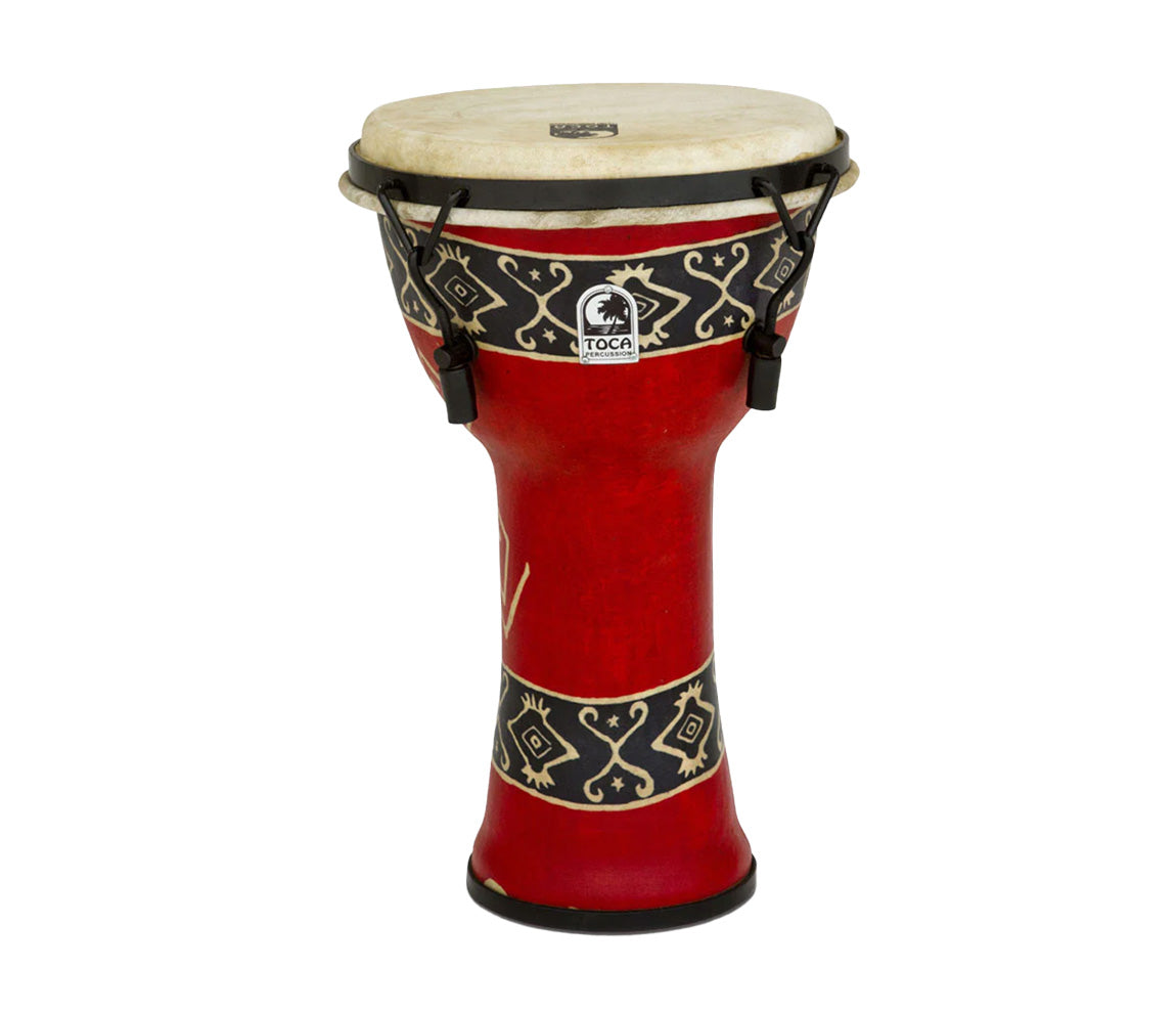 Toca Freestyle 9" Mechanically Tuned Djembe in Bali Red