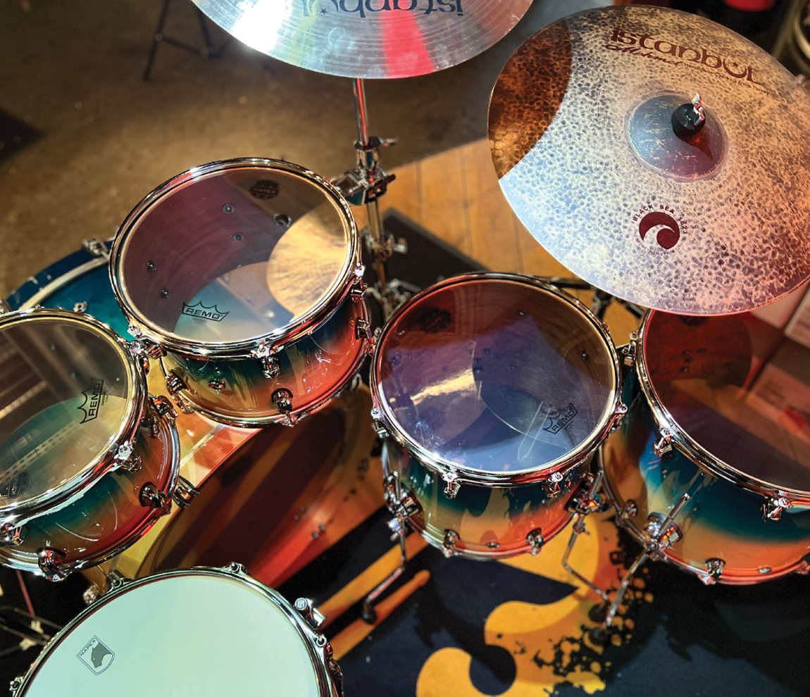 Mapex Saturn Classic 5-Piece Shell Pack in Aqua Fade