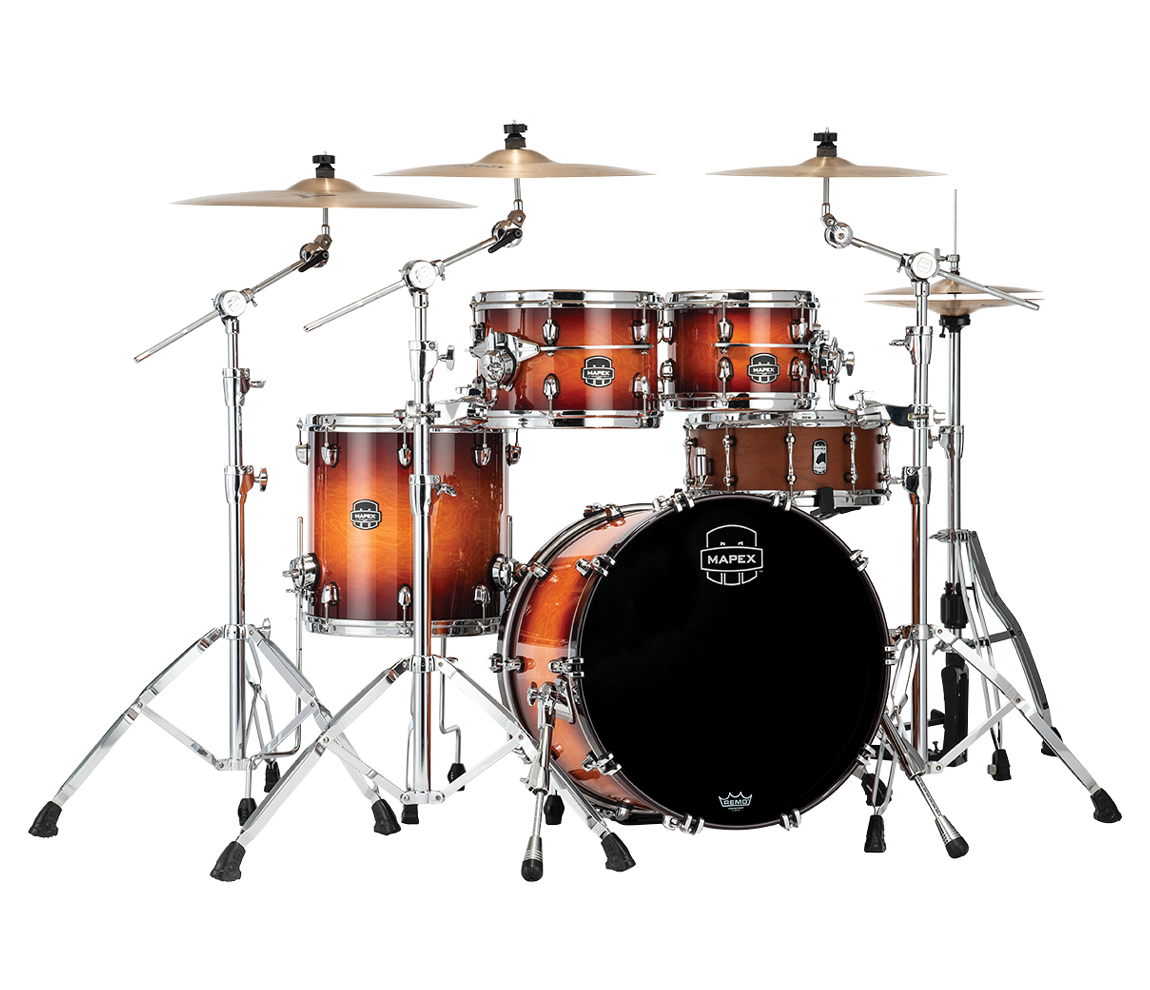 Mapex Saturn Evolution Fusion Maple 4-Piece Shell Pack in Exotic Sunburst