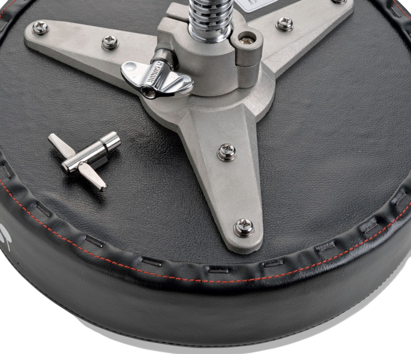 Sonor 4000 Series Drum Throne underside of stool with drum key