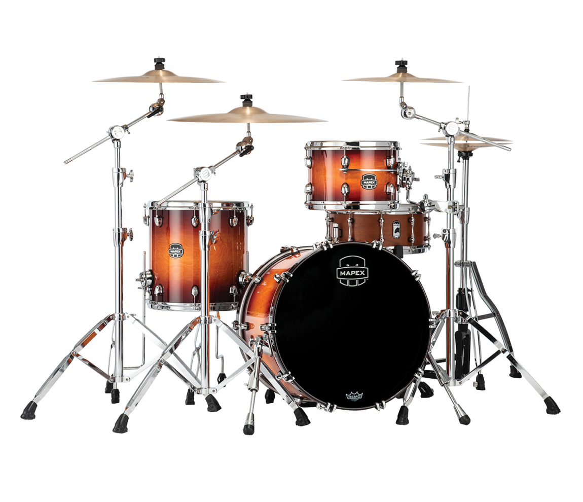 Mapex Saturn Evolution Hybrid Straight Ahead 3-Piece Shell Pack in Exotic Sunburst