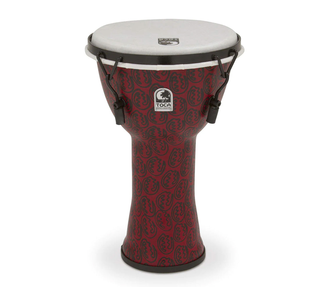 Toca Freestyle II 9" Mechanically Tuned Djembe in Red Mask