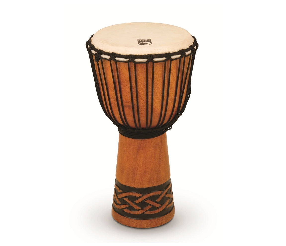 Toca Origins 10" Roped Tuned Djembe in Tribal Mask