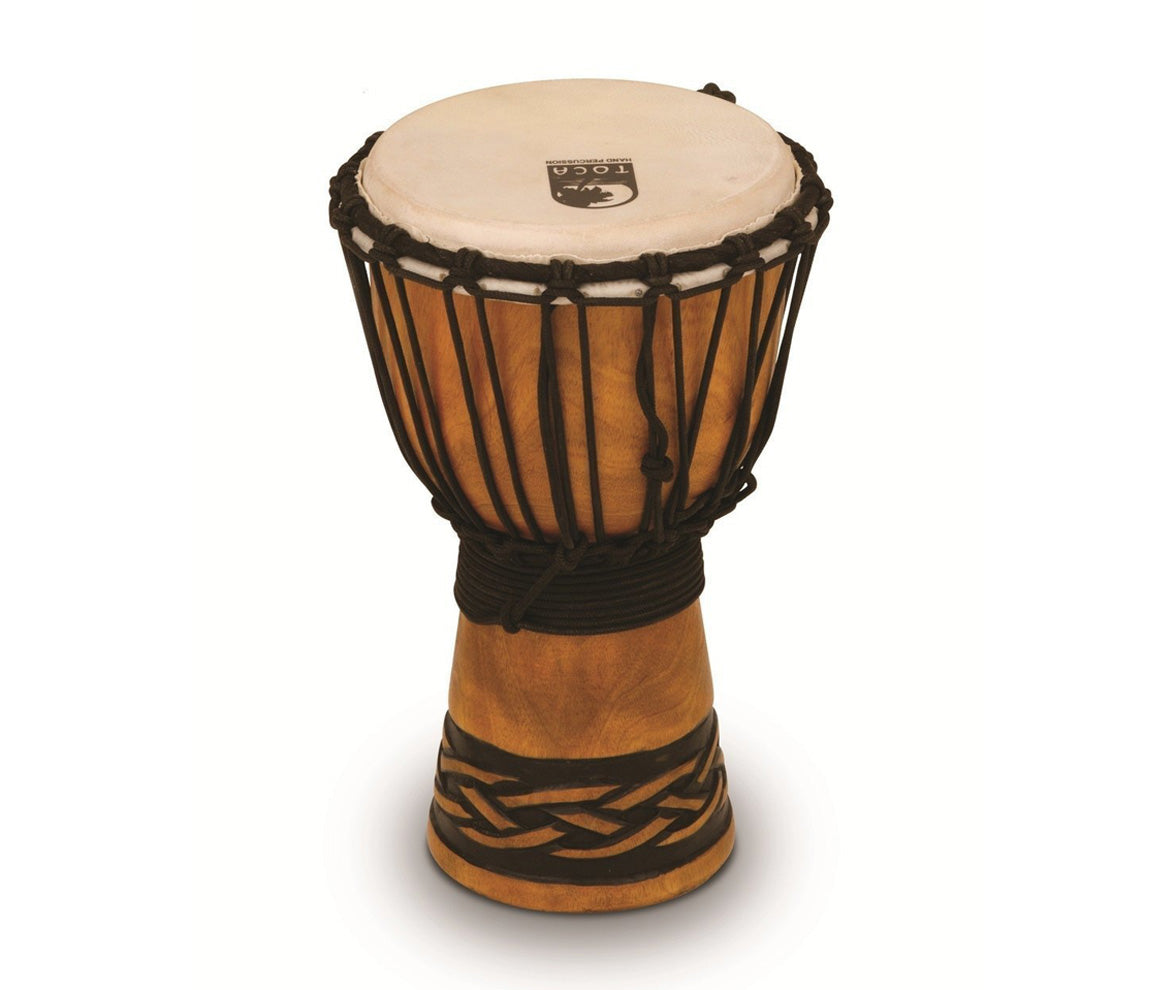 Toca Origins 7" Roped Tuned Djembe in Tribal Mask