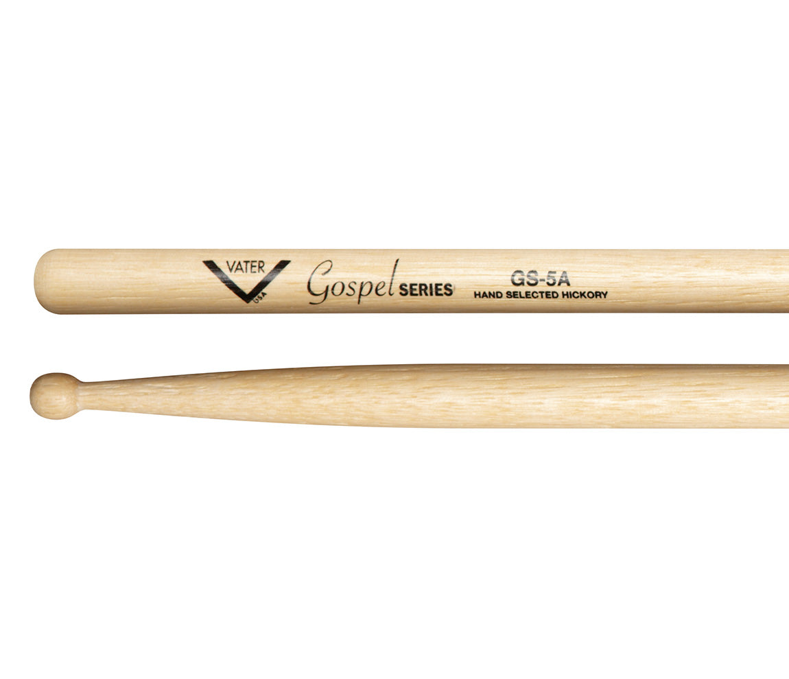Baguettes De Batterie Vater Gospel 5A - En Bois Olive, Longueur 16,5 Pouces - Pointe Ronde Pour Clarté Et Rebond Baguettes Batterie Vater Gospel