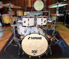 SONOR SQ2 4-piece Shell Pack in White Pearl