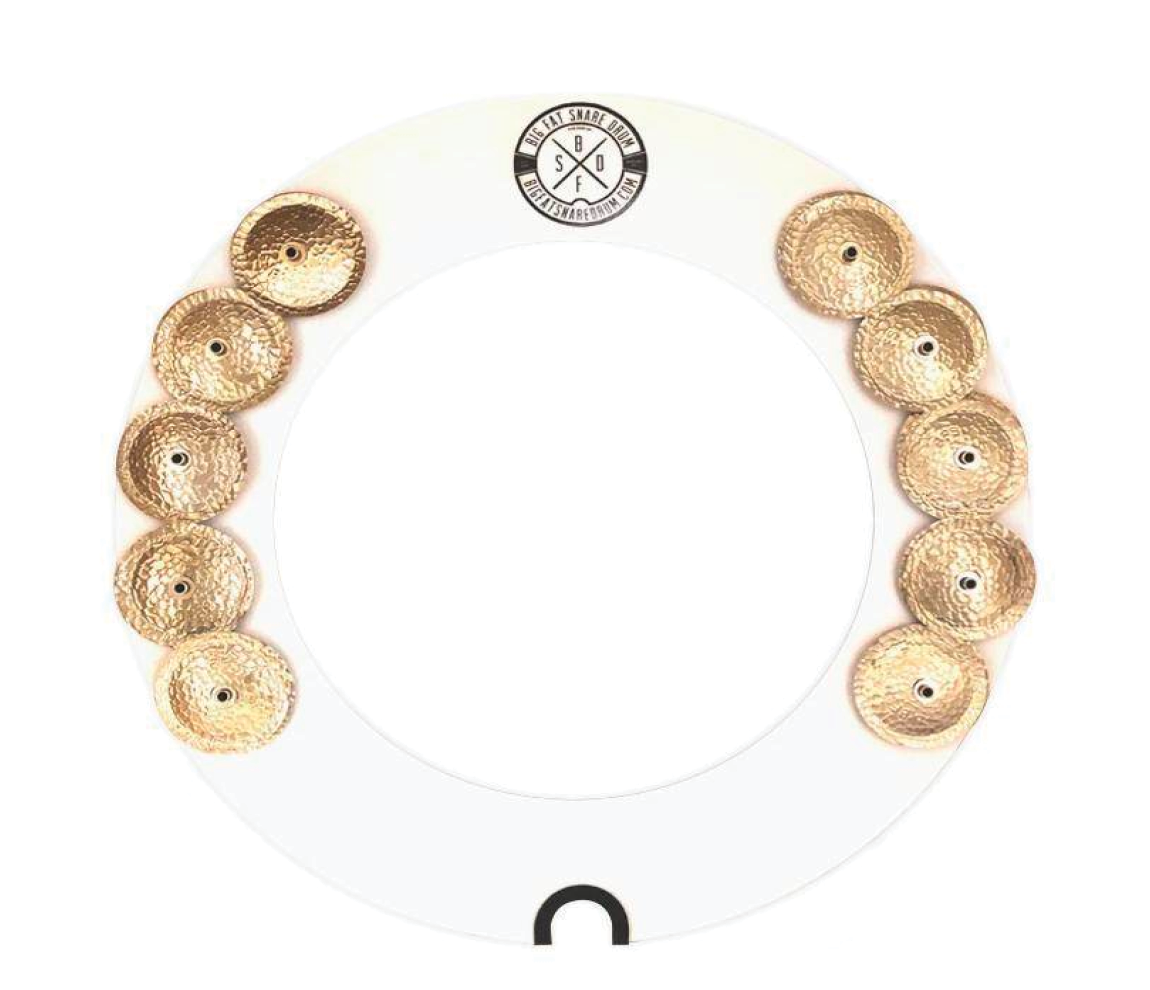 Big Fat Snare Drum 14" - Halo Ring - White Copper