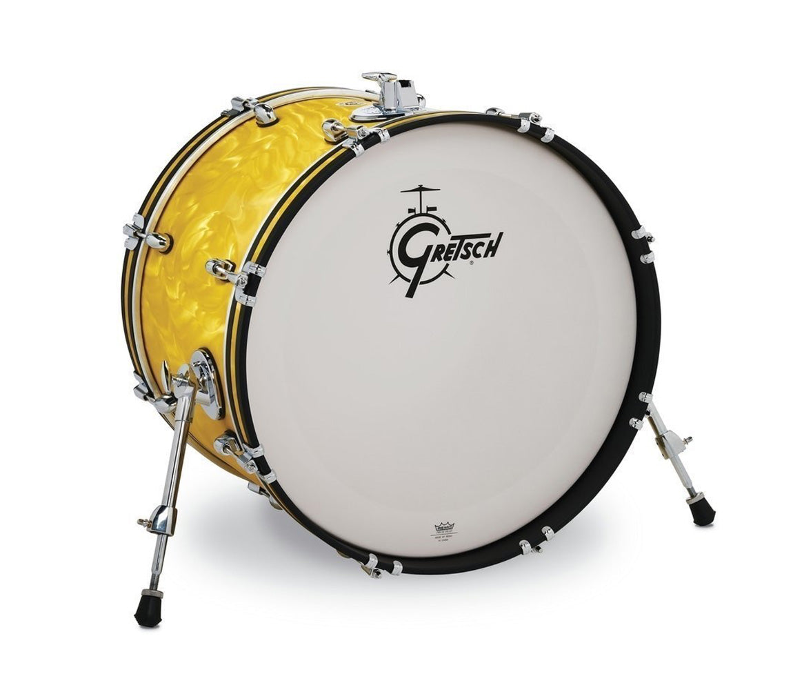 Gretsch Catalina Club Classic 20" x 14" Bass Drum in Yellow Satin Flame