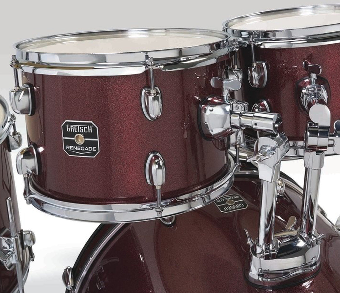 Gretsch Renegade 5-Piece Drum Kit with Hardware & Cymbals in Ruby Sparkle