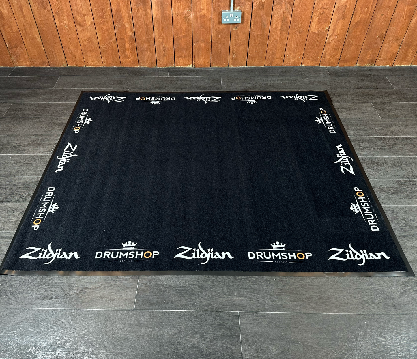 Drumshop x Zildjian Deluxe Rubber Backed Drum Mat 160cm x 190cm