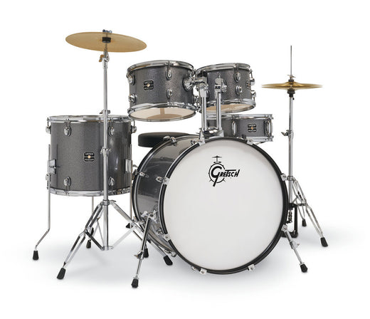 Gretsch Renegade 5-Piece Drum Kit with Hardware & Cymbals in Grey Sparkle