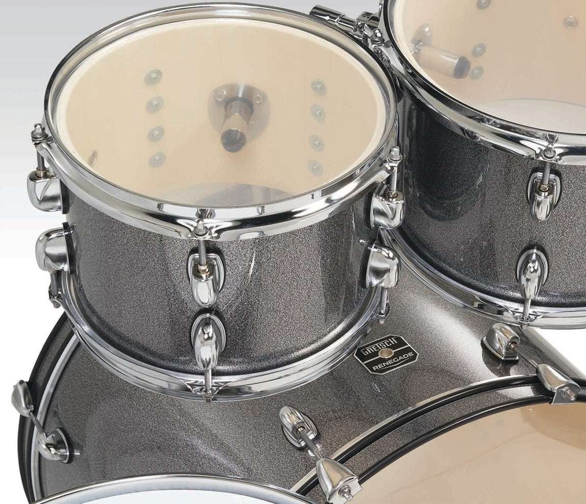 Gretsch Renegade 5-Piece Drum Kit with Hardware & Cymbals in Grey Sparkle