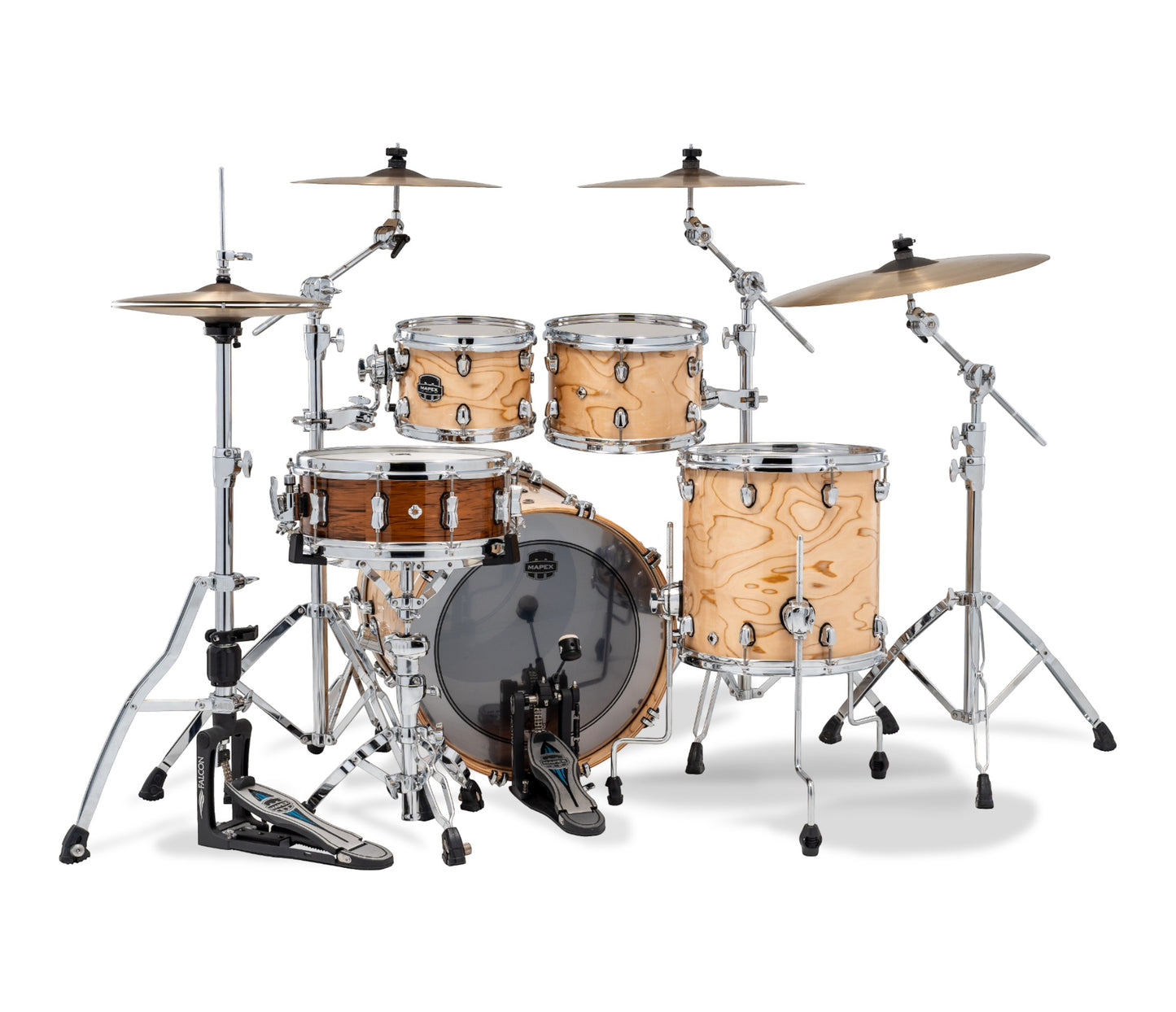 Mapex Saturn VI 20" 4-Piece Fusion Shell Pack in Exotic Natural Maple