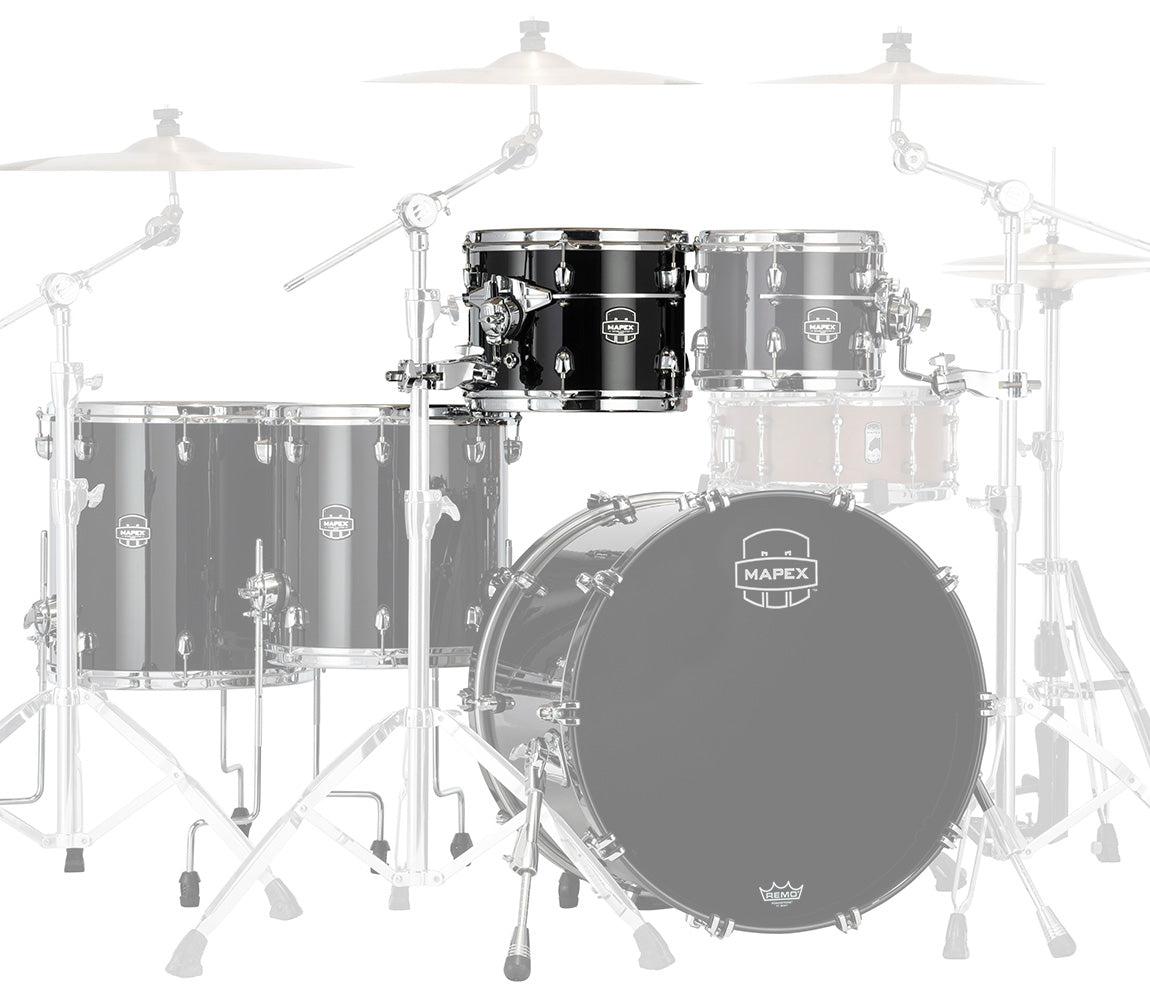 Mapex Saturn Evolution Birch Blend 12" x 8" Tom In Piano Black