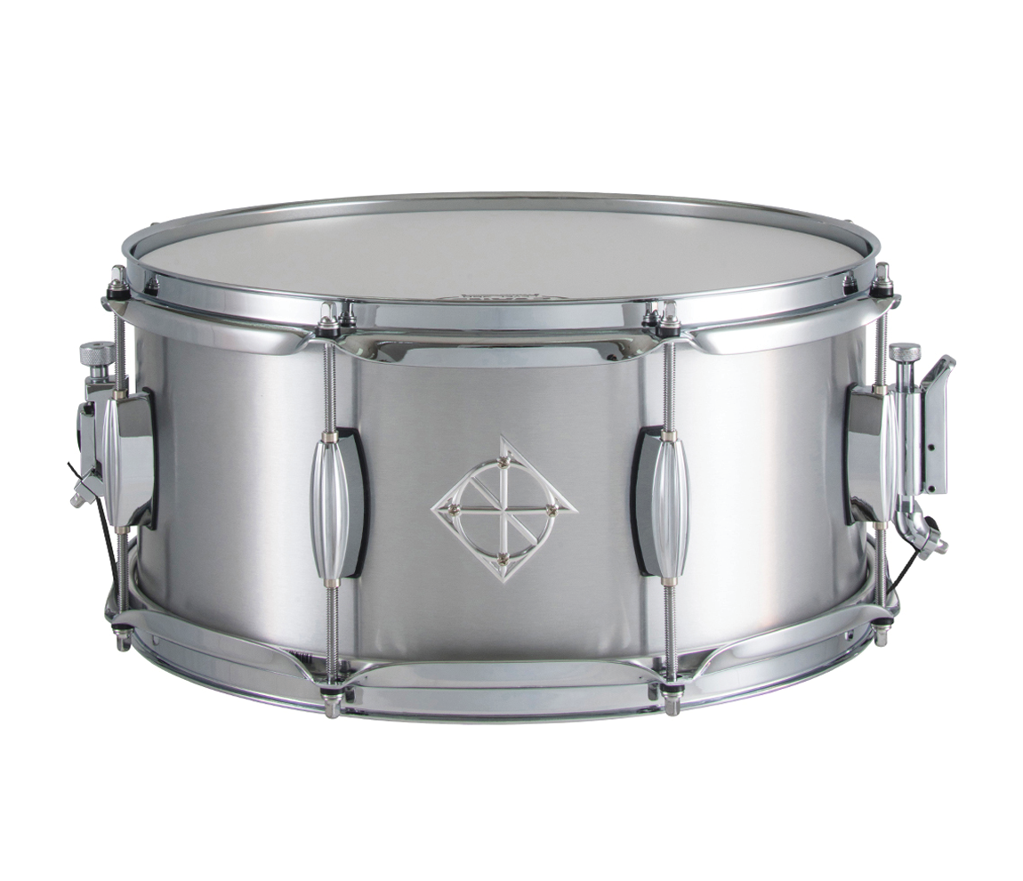 Dixon Artisan 14" x 6.5" Seamless Aluminum Snare Drum in Satin Natural Finish