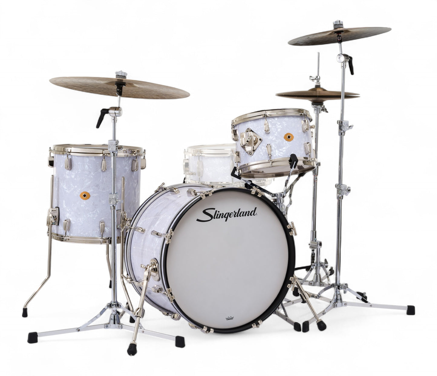 Slingerland Radio King 20" 3-Piece Shell Pack in White Marine Pearl 20/12/14