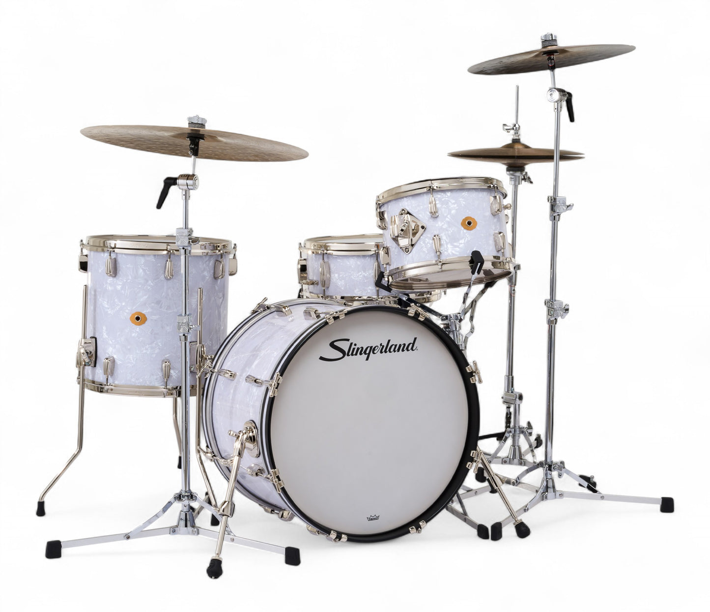 Slingerland Radio King 20" 4-Piece Shell Pack w/ Snare in White Marine Pearl 20/12/14/5.5sn