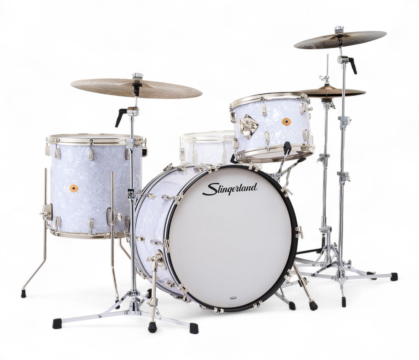 Slingerland Radio King 22" 3-Piece Shell Pack in White Marine Pearl 22/13/16