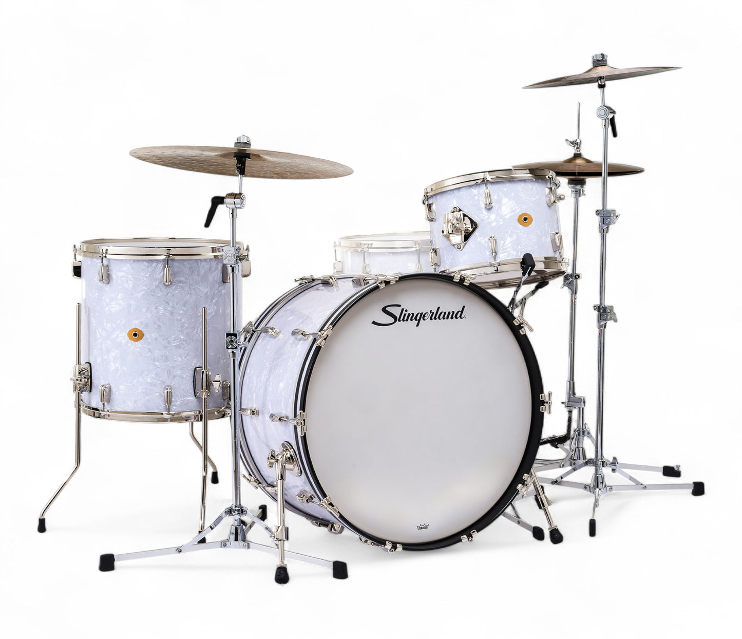 Slingerland Radio King 24" 3-Piece Shell Pack in White Marine Pearl 24/13/16