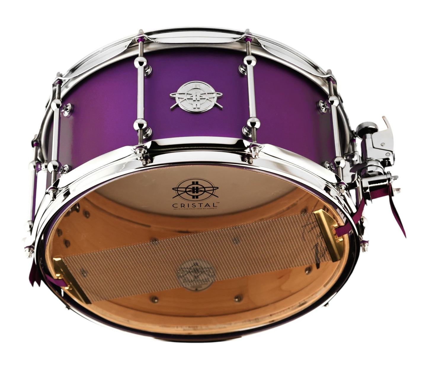 Dunnett Classic StereoPly 14" x 7" Snare Drum in Matte Purple w/ 10 Lugs