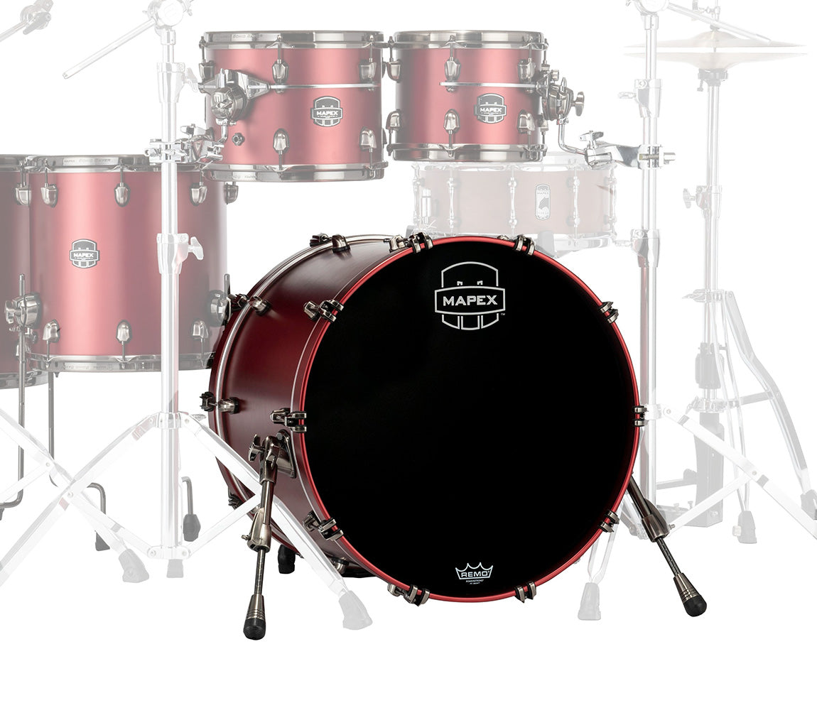 Mapex Saturn Evolution Birch Blend 22" x 16" Bass Drum (No Mount) In Tuscan Red