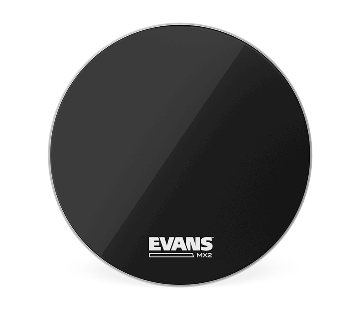 Evans MX2 16" Black Marching Bass Drum Head