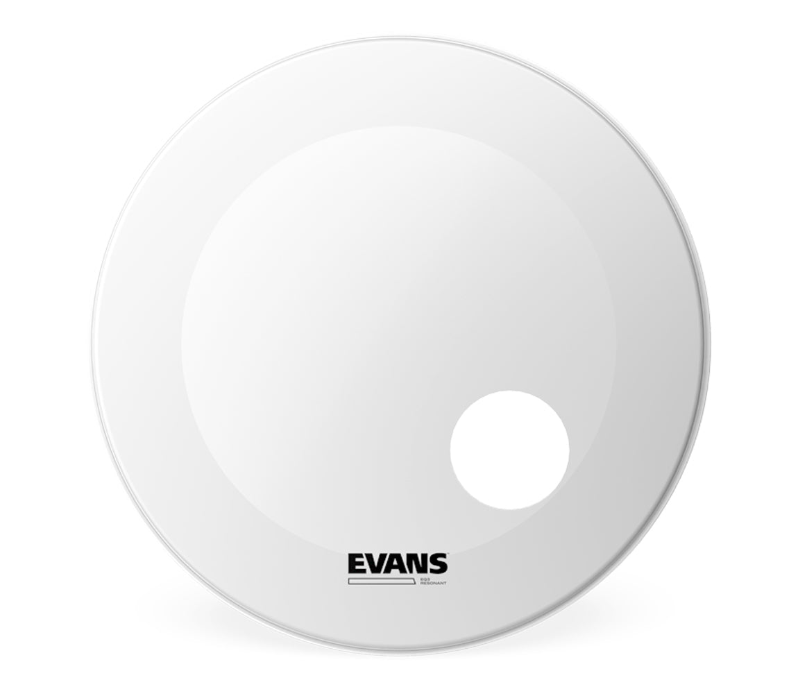 Evans 18" EQ3 Resonant Coated White Bass Drum Head