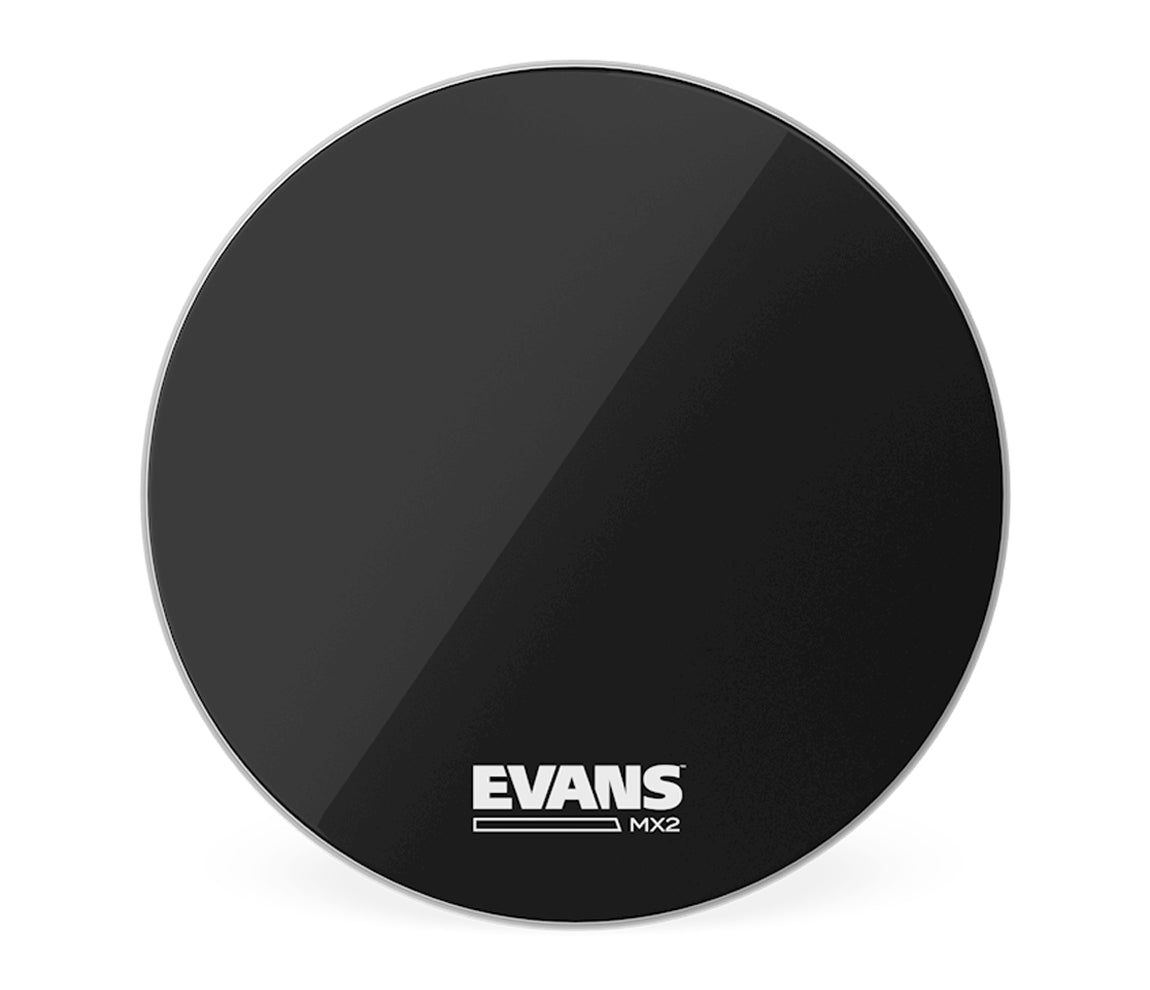 Evans MX2 20" Black Marching Bass Drum Head