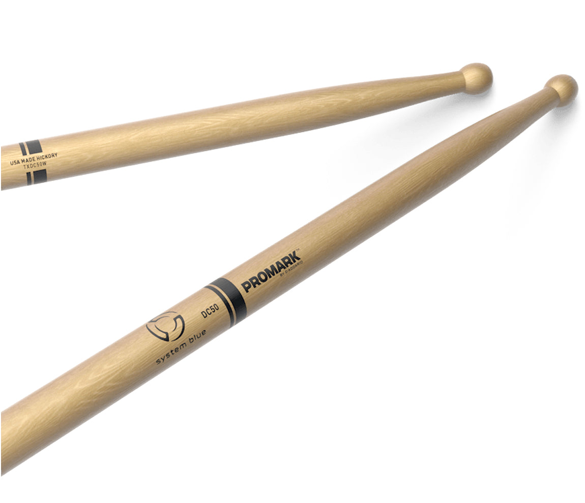 Promark System Blue Hickory DC50 Marching Snare Drumsticks