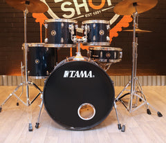 Pre-Loved Tama Swingstar Blue Drum Kit with Hardware and Cymbals