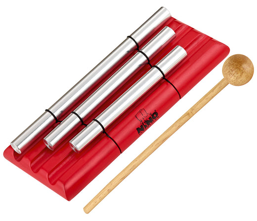 Nino 3-Rows Energy Chimes, Red, Meinl Percussion, Hand Percussion, Red, 3, Percussion Instruments