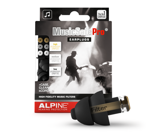 Alpine MusicSafe Pro Black Ear Plugs with Case