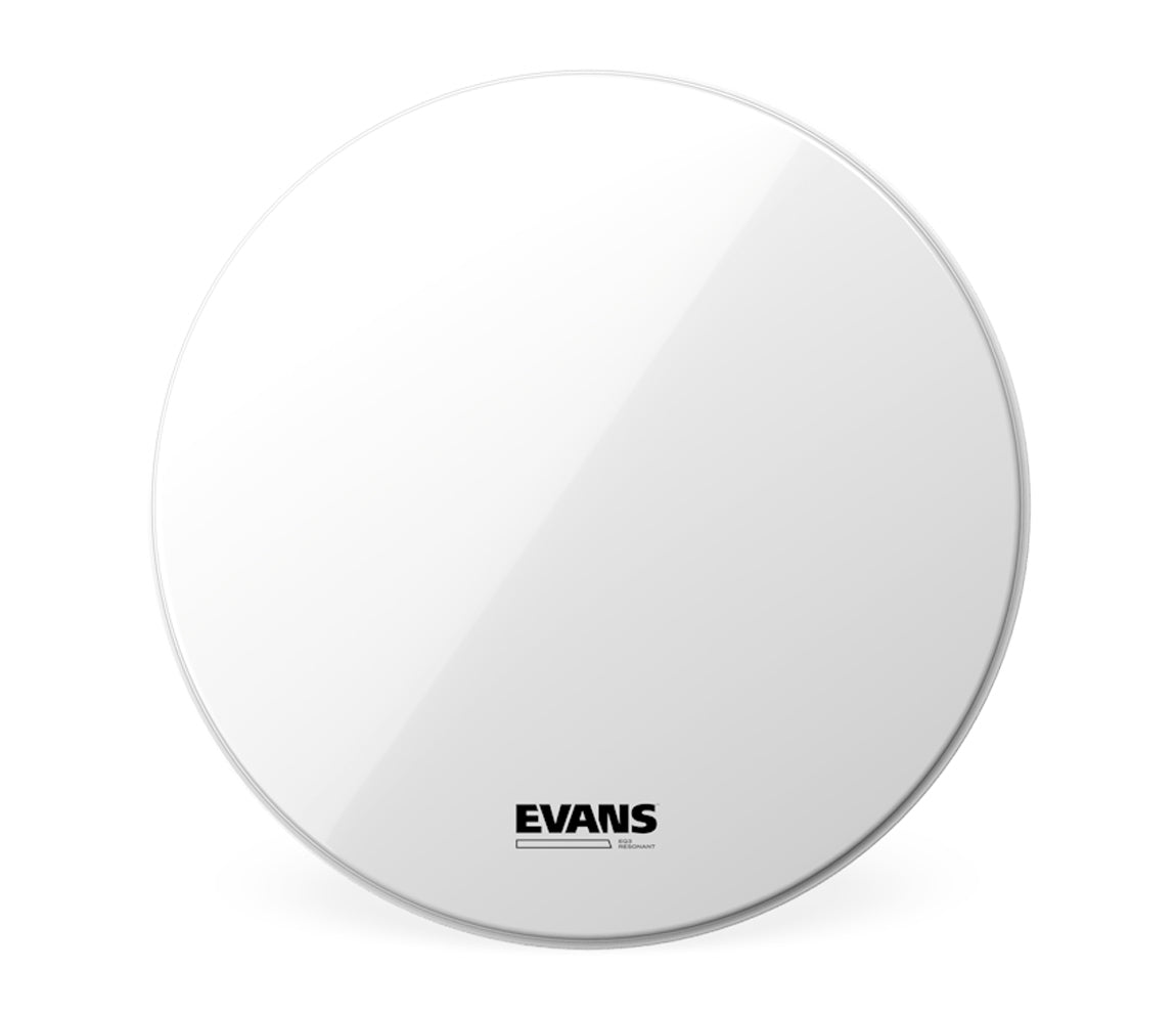 Evans EQ3 16" Smooth White Bass Drum Head - No Port