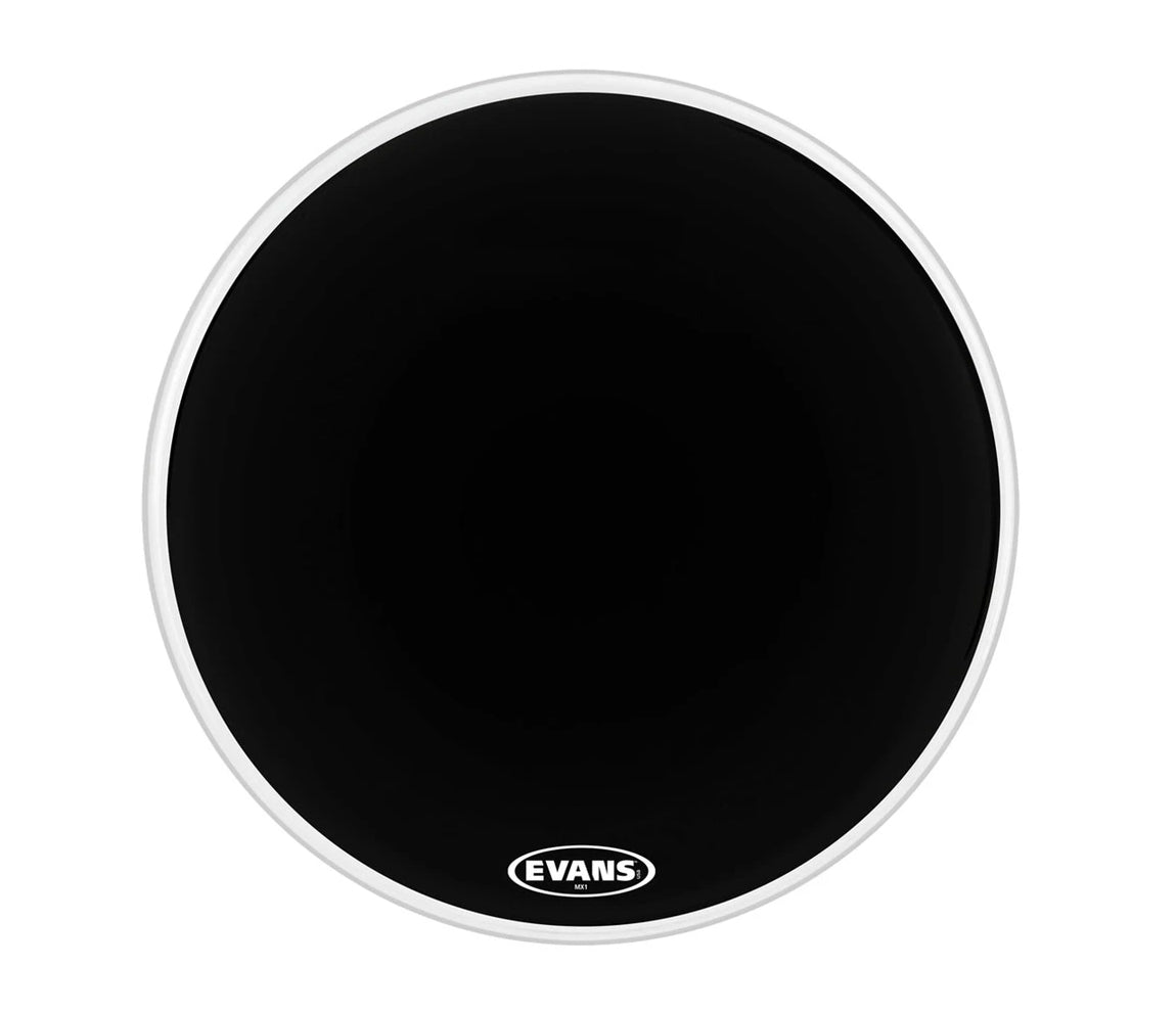 Evans MX1 22" Black Marching Bass Drum Head