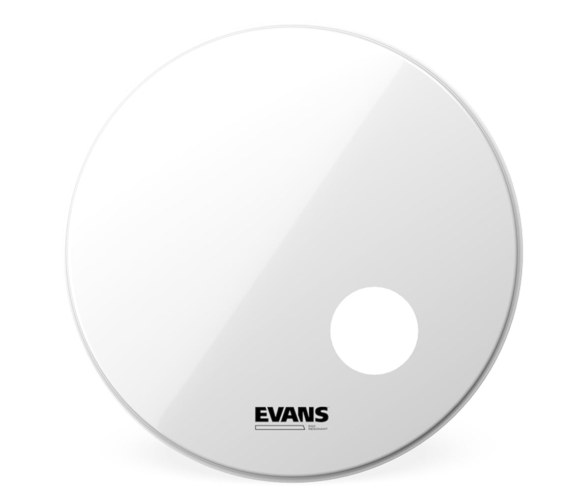 Evans 22" EQ3 Resonant Smooth White Bass Drum Head