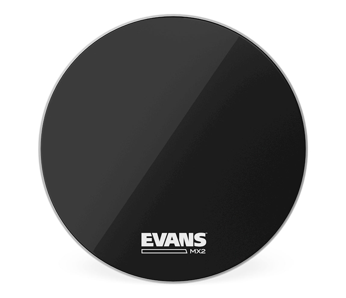 Evans MX2 24" Black Marching Bass Drum Head