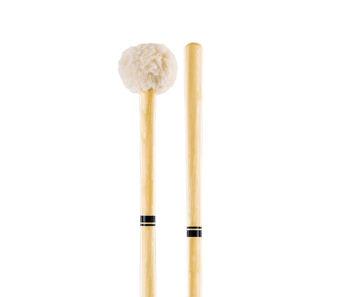 Promark Performer Series Soft Bass Drum Mallet PSMB3S, Promark, Drumsticks & Mallets, Mallets, Hickory, 14.5" x 3", Accessories