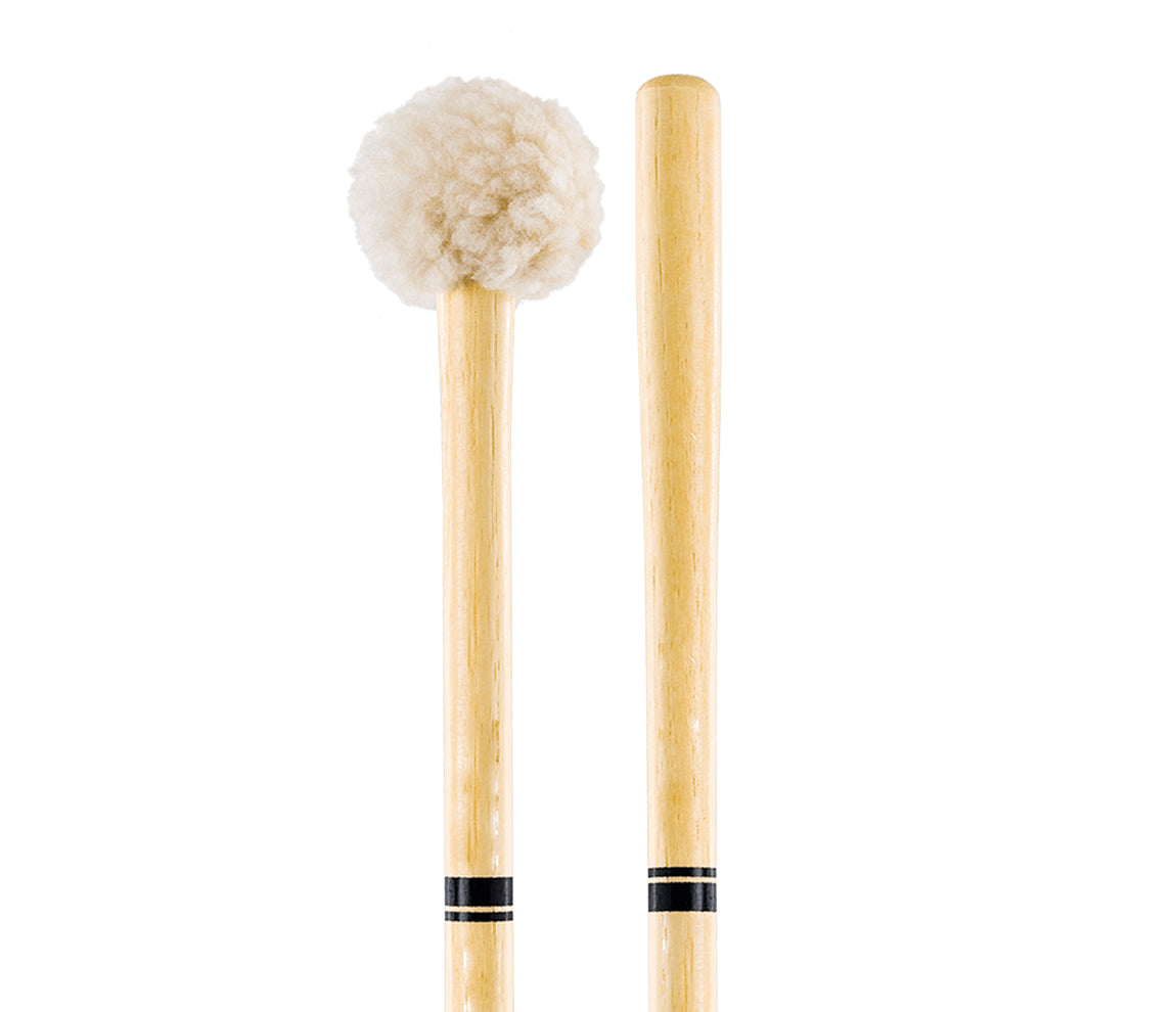 Promark Performer Series Soft Bass Drum Mallet PSMB2S, Promark, Drumsticks & Mallets, Mallets, Hickory, 14.75" x 2.5", Accessories
