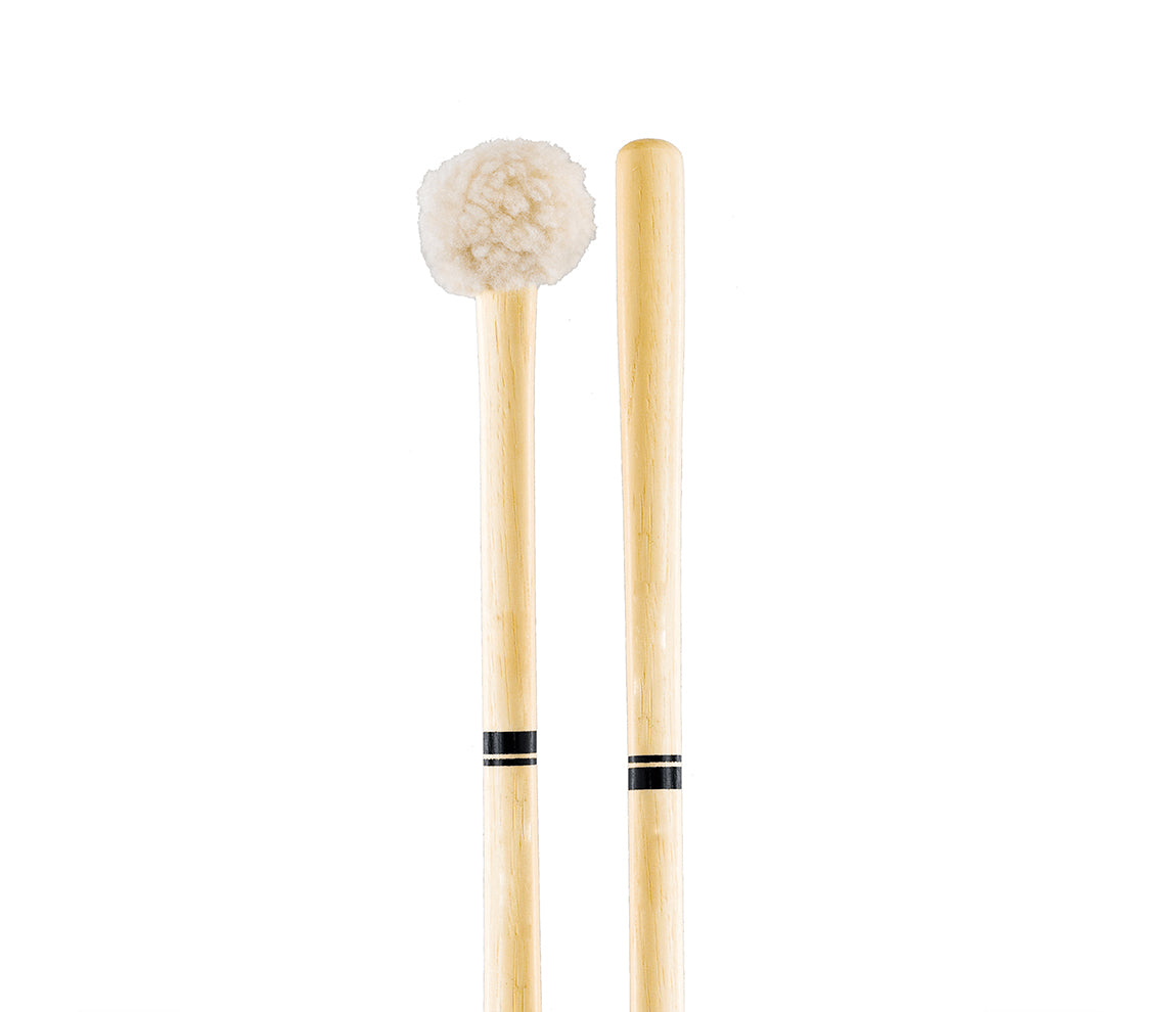 Promark Performer Series Soft Bass Drum Mallet PSMB1S, Promark, Drumsticks & Mallets, Mallets, Hickory, 15" x 2.5", Accessories