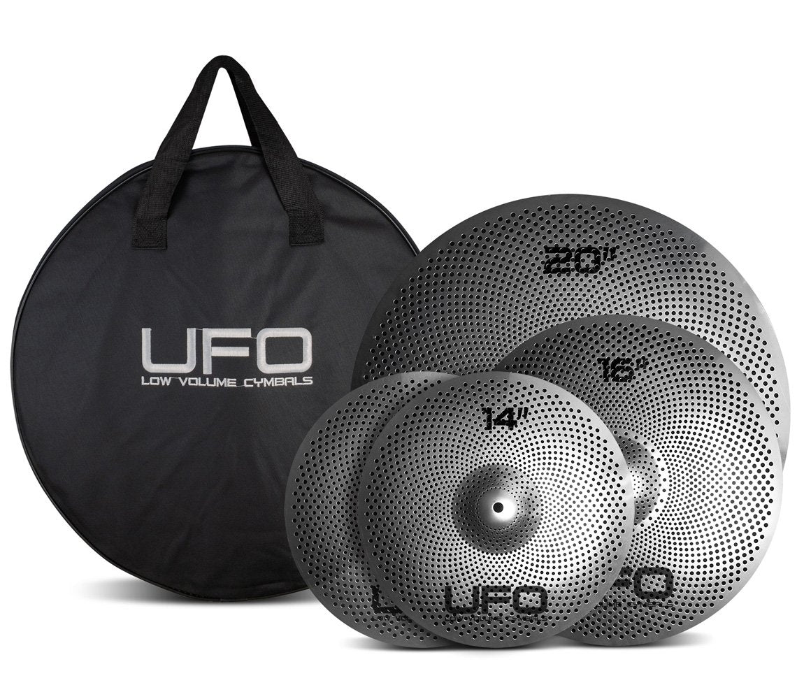 UFO Cymbal Set, Pr 14", 16", 20" & Bag Cymbal Set, Vendor: UFO, Type: General, allproducts, hero, 14", 16", 20"