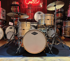 Craviotto 3-piece Shell Pack in Maple with Walnut Inlays and Wood Hoops