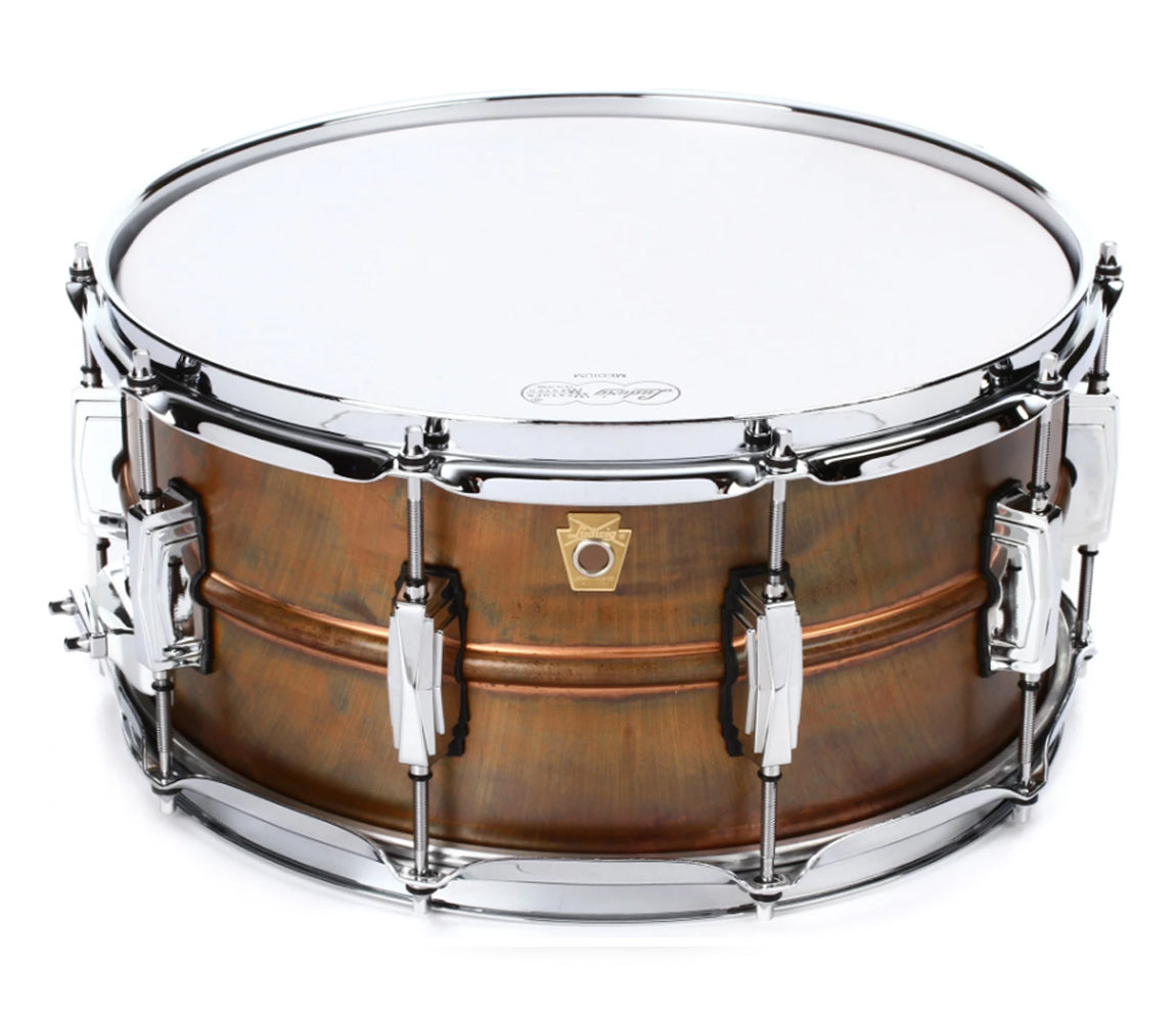 Ludwig Copperphonic 14" x 6.5" Snare Drum (Raw Shell, Imperial Lugs)