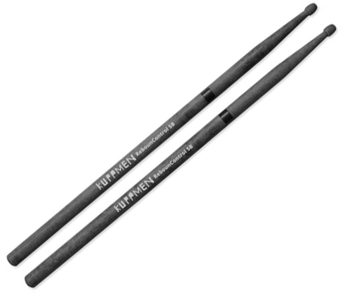 Kuppmen RebounControl 5B Drumsticks, Kuppmen, Drumsticks, Black, 15.945", Drumsticks & Mallets